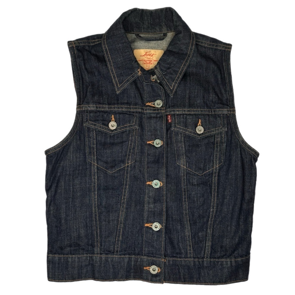 Levi’s Denim Vest Dark Wash Size Small